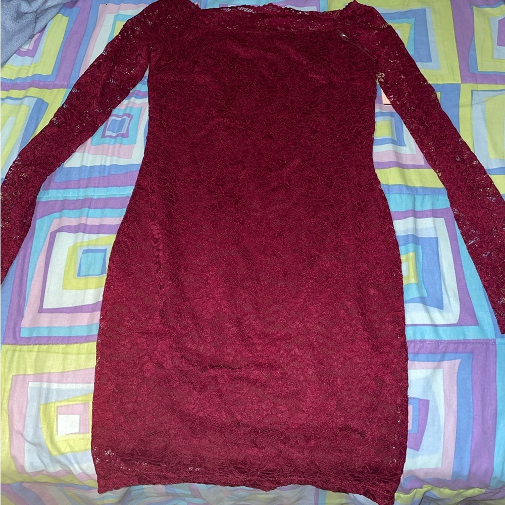 Burgundy dress red still with tags
